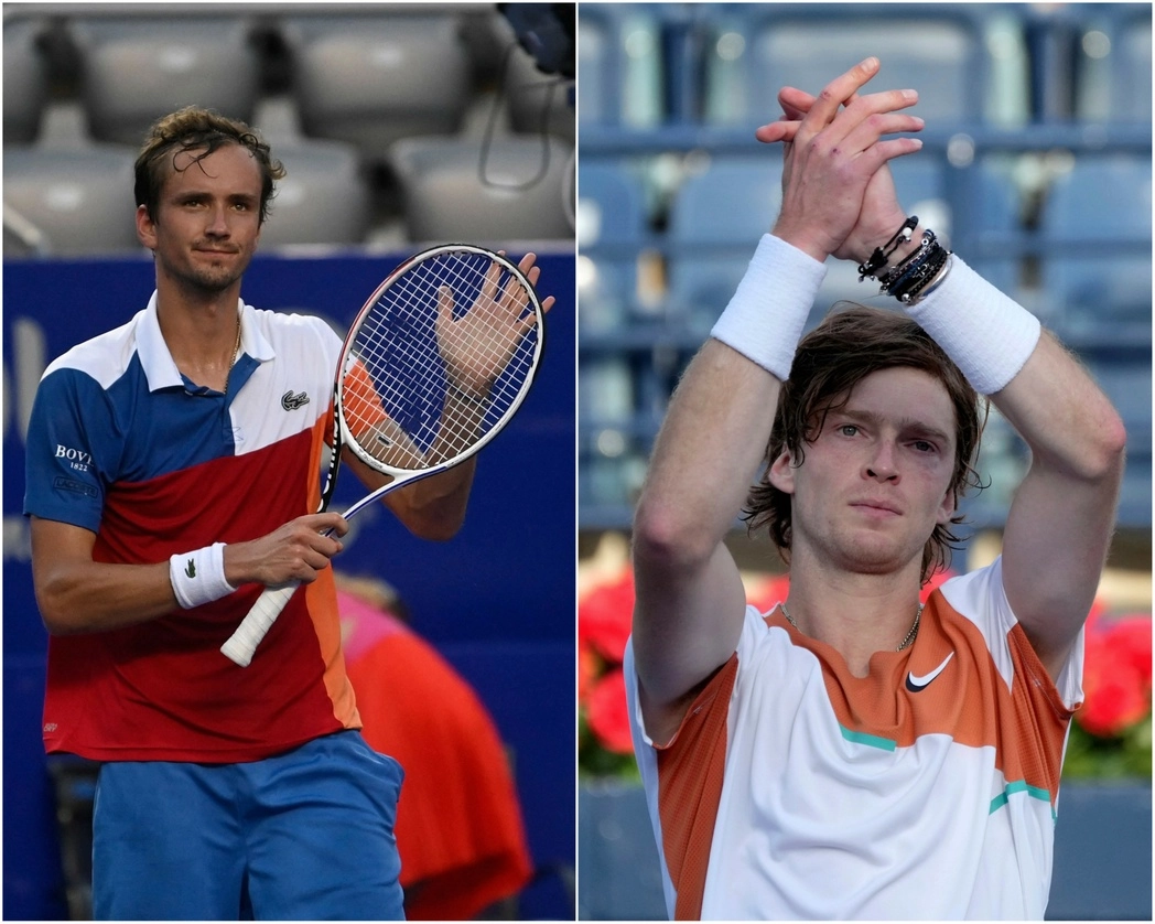Daniil Medvedev y Andrey Rublev se mostraron consternados ante el conflicto y pidieron el cese de las hostilidades. Foto Afp y Ap
