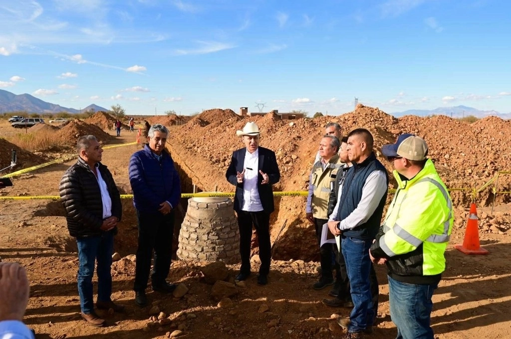 Alfonso Durazo visitó Cananea para supervisar las acciones del Plan de Justicia para el pueblo minero. Foto Cristina Gómez